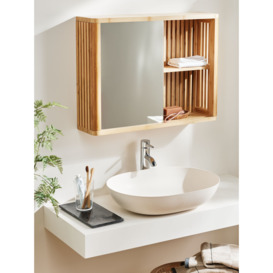 John Lewis Mirrored Slatted Bathroom Cabinet - thumbnail 2