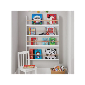 Great Little Trading Co Greenaway Medium Gallery Bookcase, White/Natural - thumbnail 2