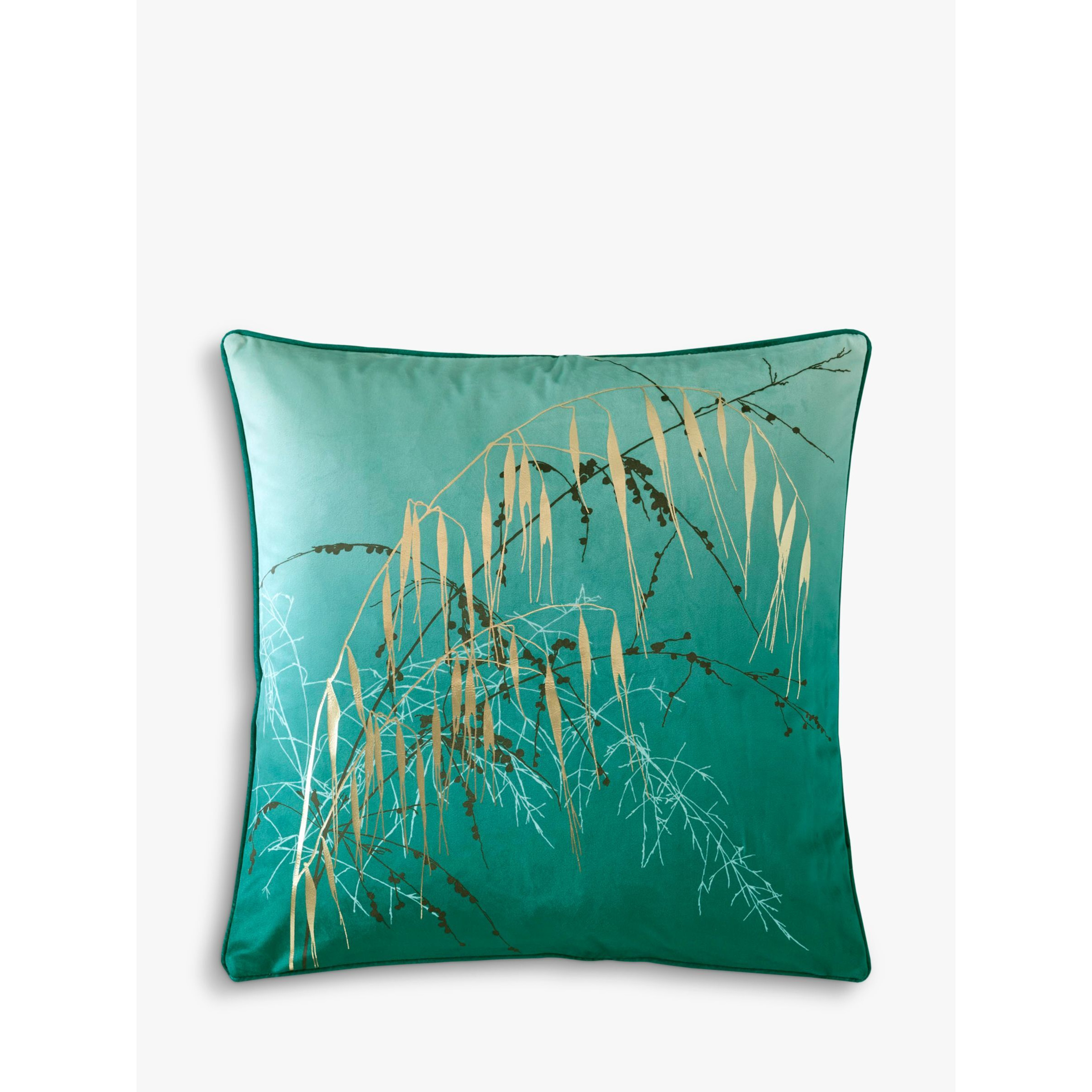 Clarissa Hulse Meadow Grass Cushion, Teal - image 1