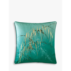 Clarissa Hulse Meadow Grass Cushion, Teal - thumbnail 1