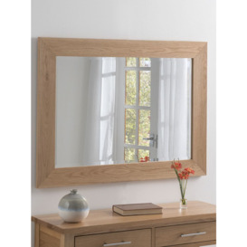 Yearn Rectangular Oak Wood Wall Mirror