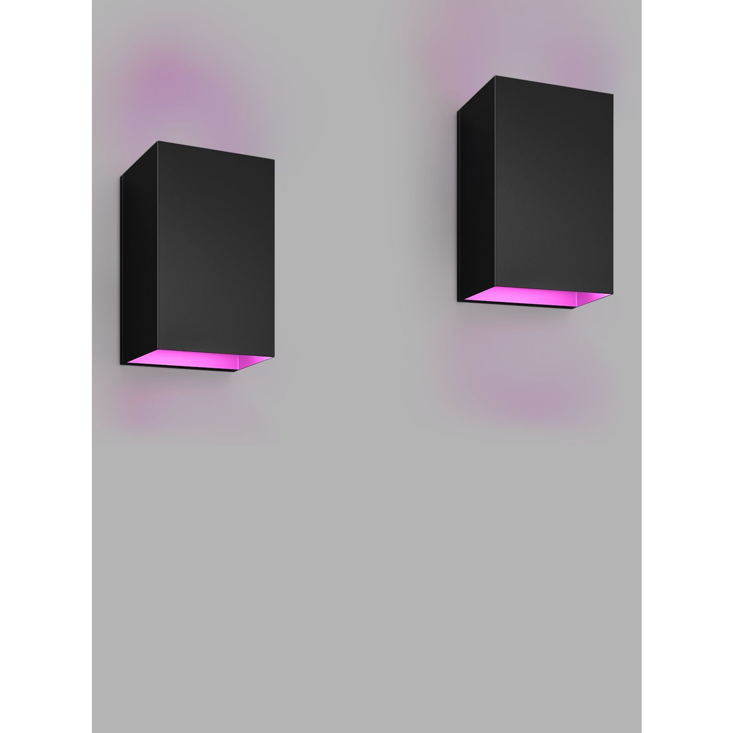 Philips Hue Resonate LED Smart Outdoor Wall Light, Pack of 2, Black - image 1