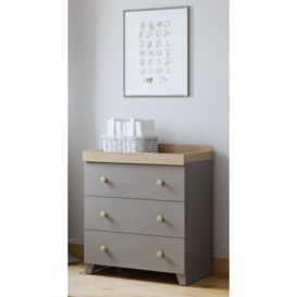 Little Acorns Classic Two-Tone Changing Table Dresser - thumbnail 1