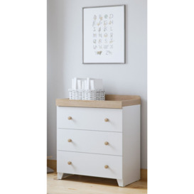 Little Acorns Classic Two-Tone Changing Table Dresser - thumbnail 1