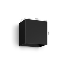 Philips Hue Resonate LED Smart Outdoor Wall Light, Black - thumbnail 2