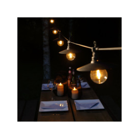 NOMA 6 Saucer Festoon Outdoor String Light, Warm White - thumbnail 2