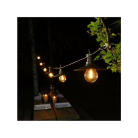 NOMA 6 Saucer Festoon Outdoor String Light, Warm White - thumbnail 1