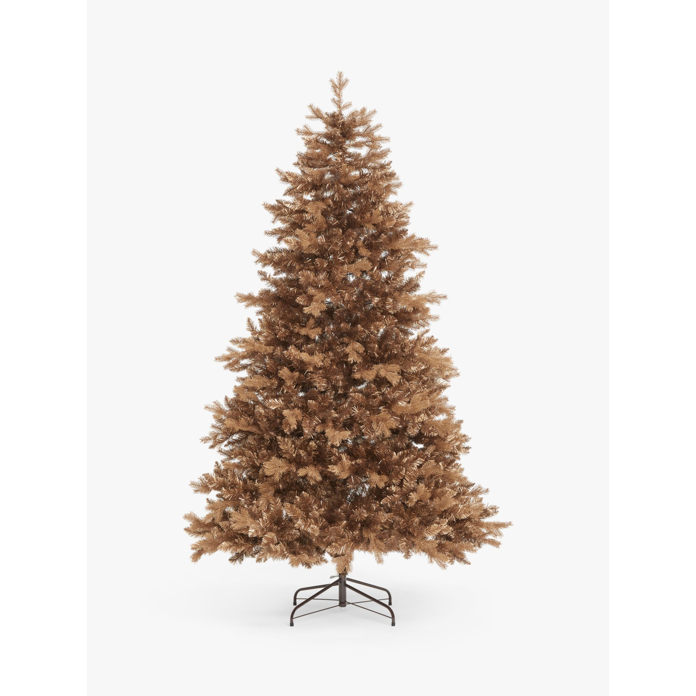 John Lewis Unlit Christmas Tree, Copper, 7ft
