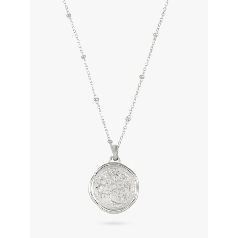John Lewis Double Circle Linked Pendant Necklace, Silver at John Lewis &  Partners