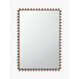 John Lewis Bobbin Rectangular Wood Frame Wall Mirror, 85 x 60cm, Natural - thumbnail 1