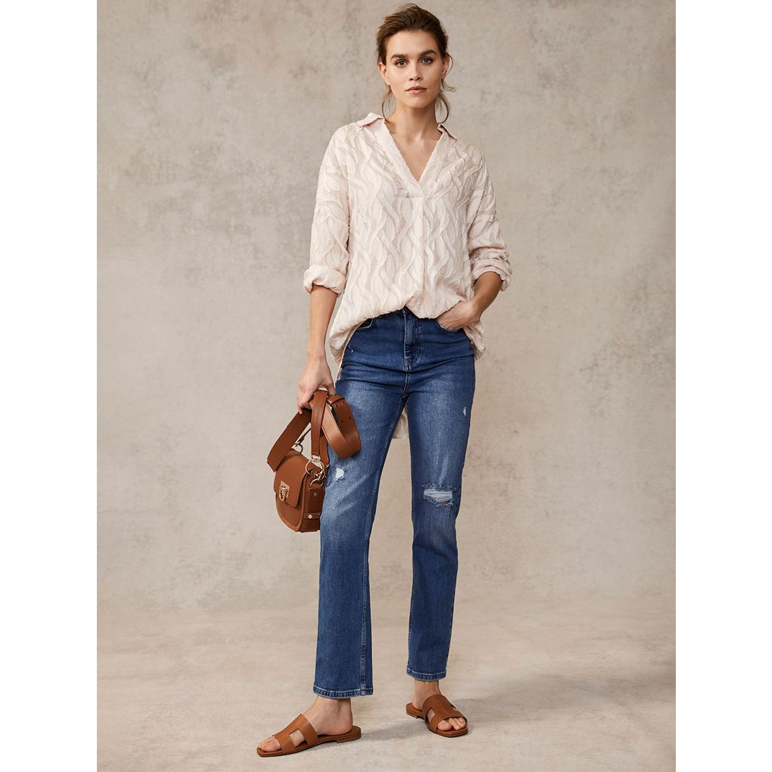 Jacquard Blouse Mint Velvet Ladies Blouses Mint Velvet Jacquard