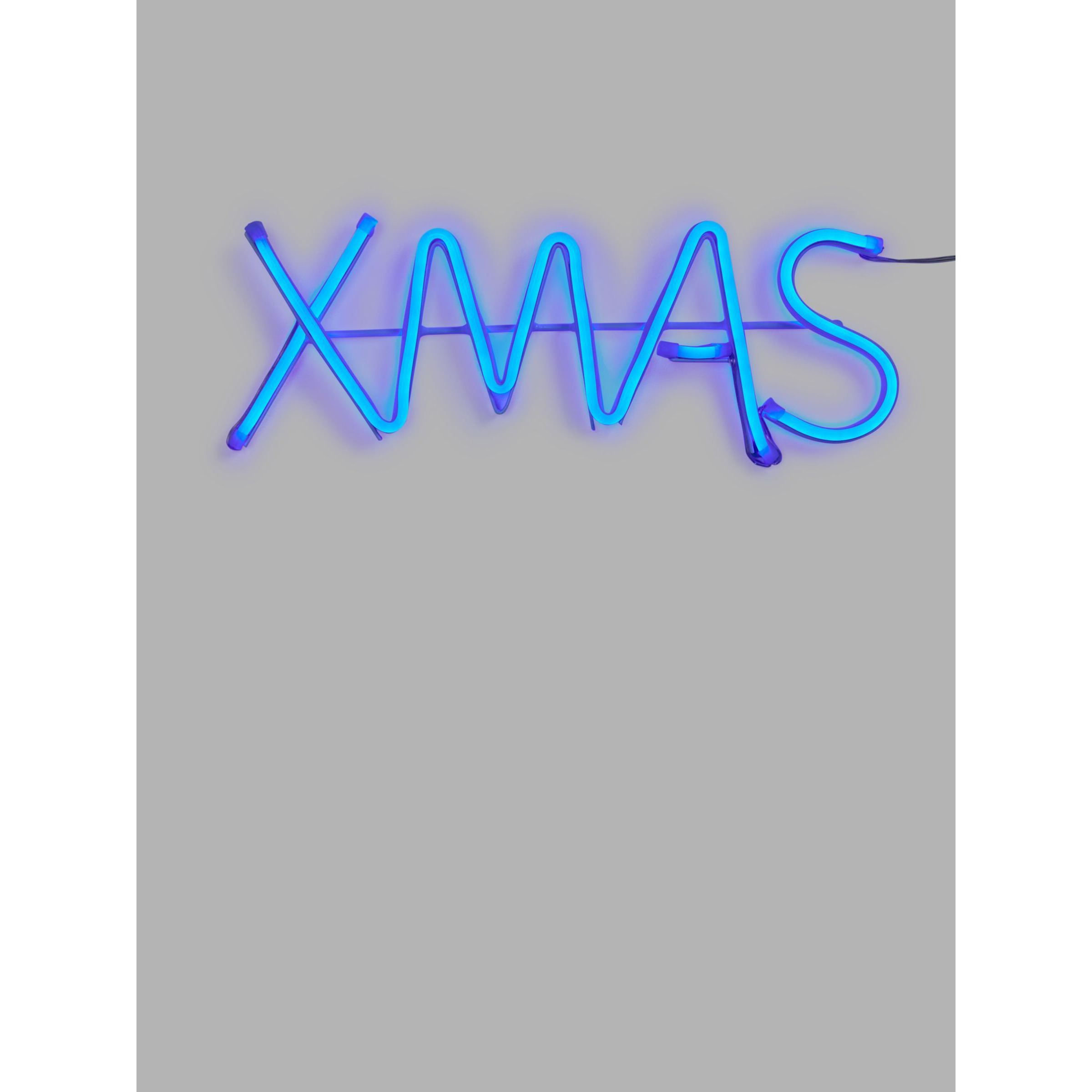 John Lewis Neon Xmas Light, Blue