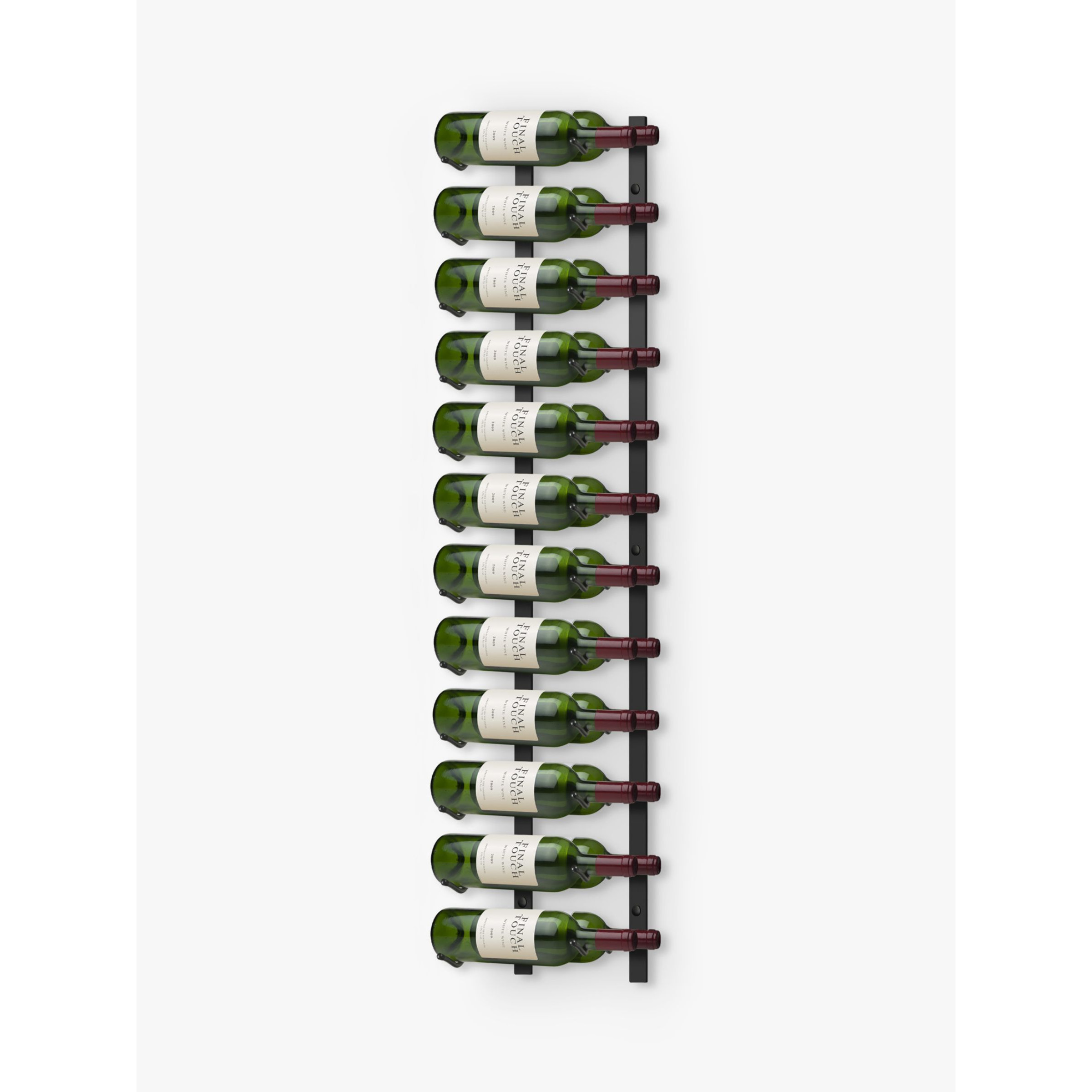 Final Touch Wall-Mounted Metal Wine Rack, 24 Bottle - image 1