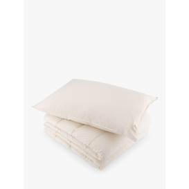 Floks Luxury British Wool Duvet & Pillow Bundle, 4-5 Tog