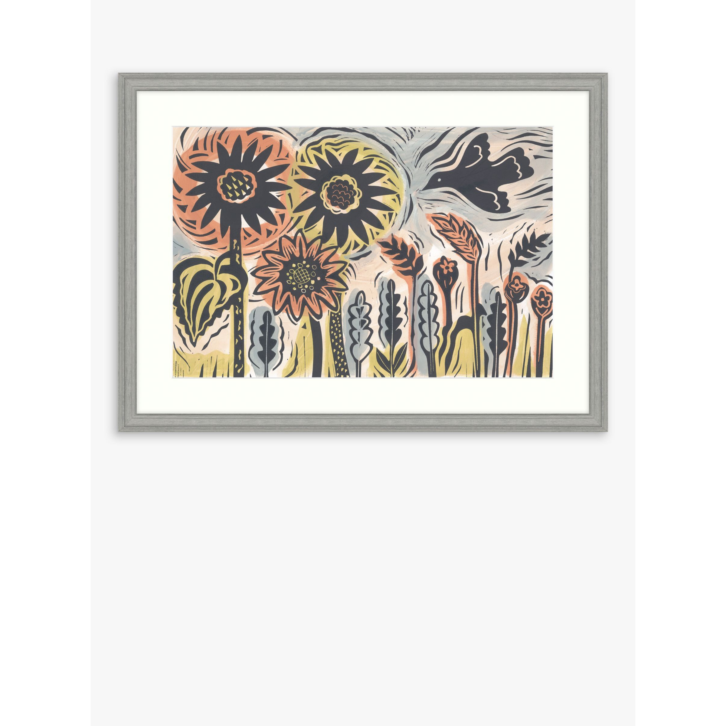 Kate Millbank - 'Summer Garden' Framed Print & Mount, 55 x 75cm, Multi - image 1