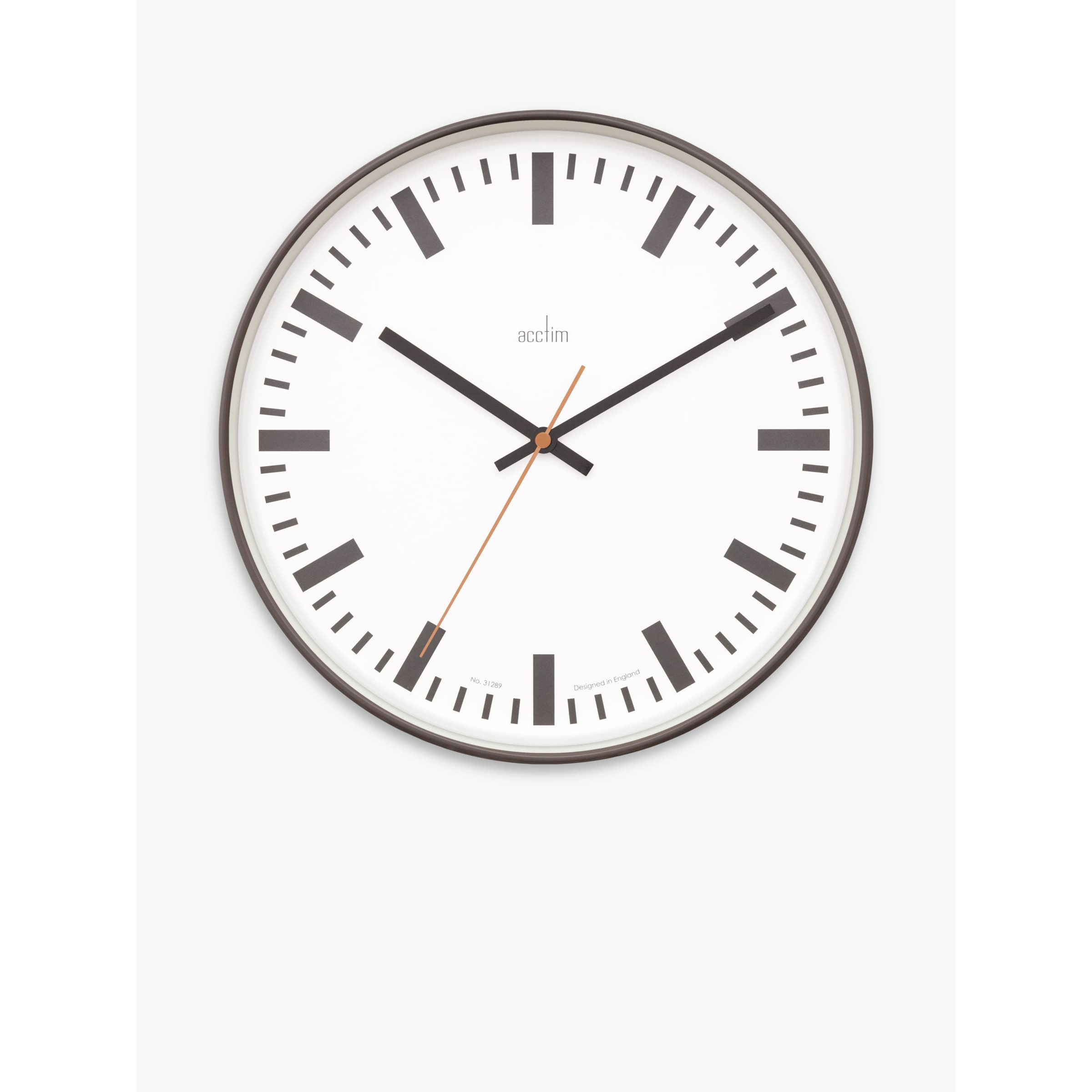 Acctim Victor Analogue Quartz Wall Clock, 30cm, London Sky - image 1