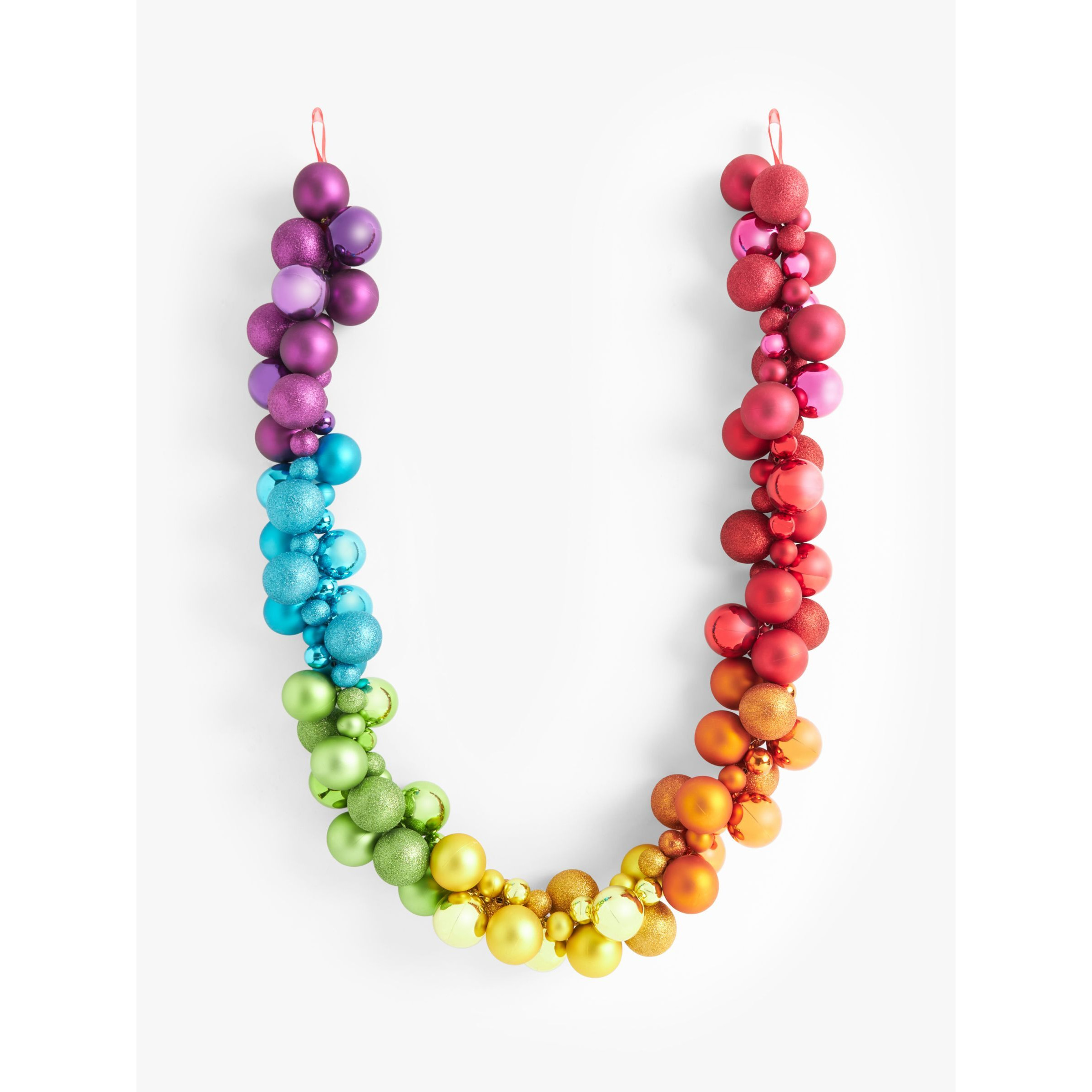 John Lewis Rainbow Time Capsule Rainbow Bauble Garland