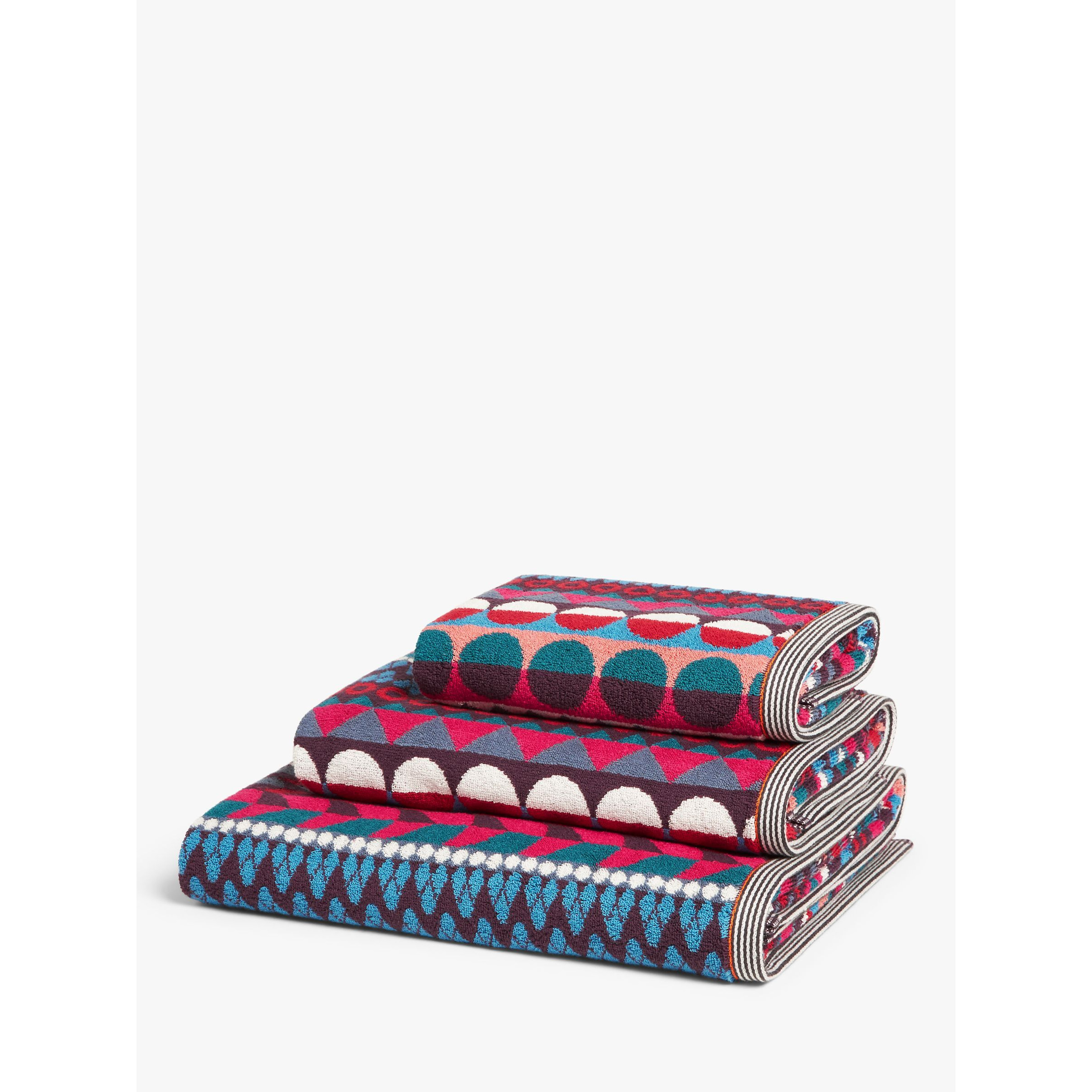 Margo Selby Kilburn Towels, Red/Multi - image 1