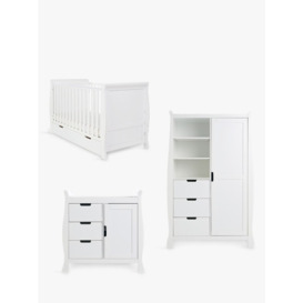 Obaby Stamford Classic Cotbed, Closed Changing Unit & Double Wardrobe Set - thumbnail 2