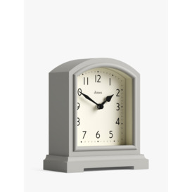 Jones Clocks Tavern Analogue Mantel Clock, Cloud Grey - thumbnail 2