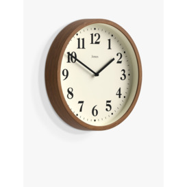 Jones Clocks Lodge Quartz Analogue Wall Clock, 25cm, Natural - thumbnail 2