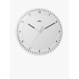 Braun Round Silent Sweep Analogue Wall Clock, 30cm - thumbnail 1