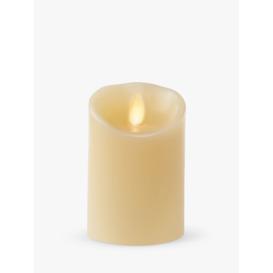 Luminara LED Wax Pillar Candle, Ivory - thumbnail 1