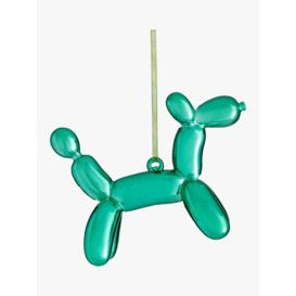 John Lewis Rainbow Time Capsule Balloon Dog Bauble, Green