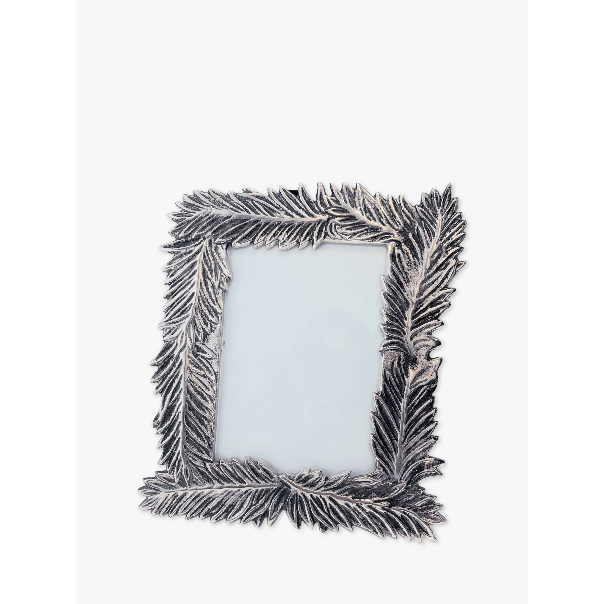"Culinary Concepts Feather Metal Photo Frame, 5 x 7"" (13 x 18cm), Silver" - image 1