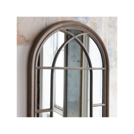 One.World Wilton Arched Window Wall Mirror, 140 x 80cm, Natural - thumbnail 2