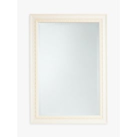 John Lewis Exeter Rectangular Wood Frame Wall Mirror, Cream