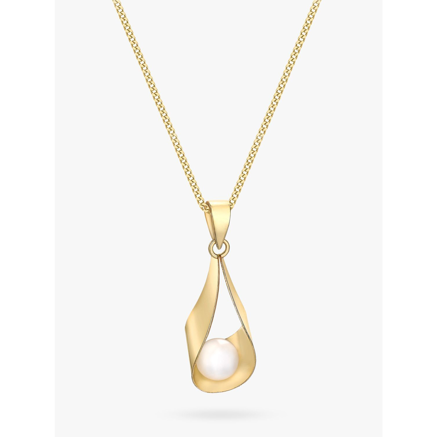 Dinny Hall Freshwater Pearl Pendant Necklace, Silver at John Lewis &  Partners