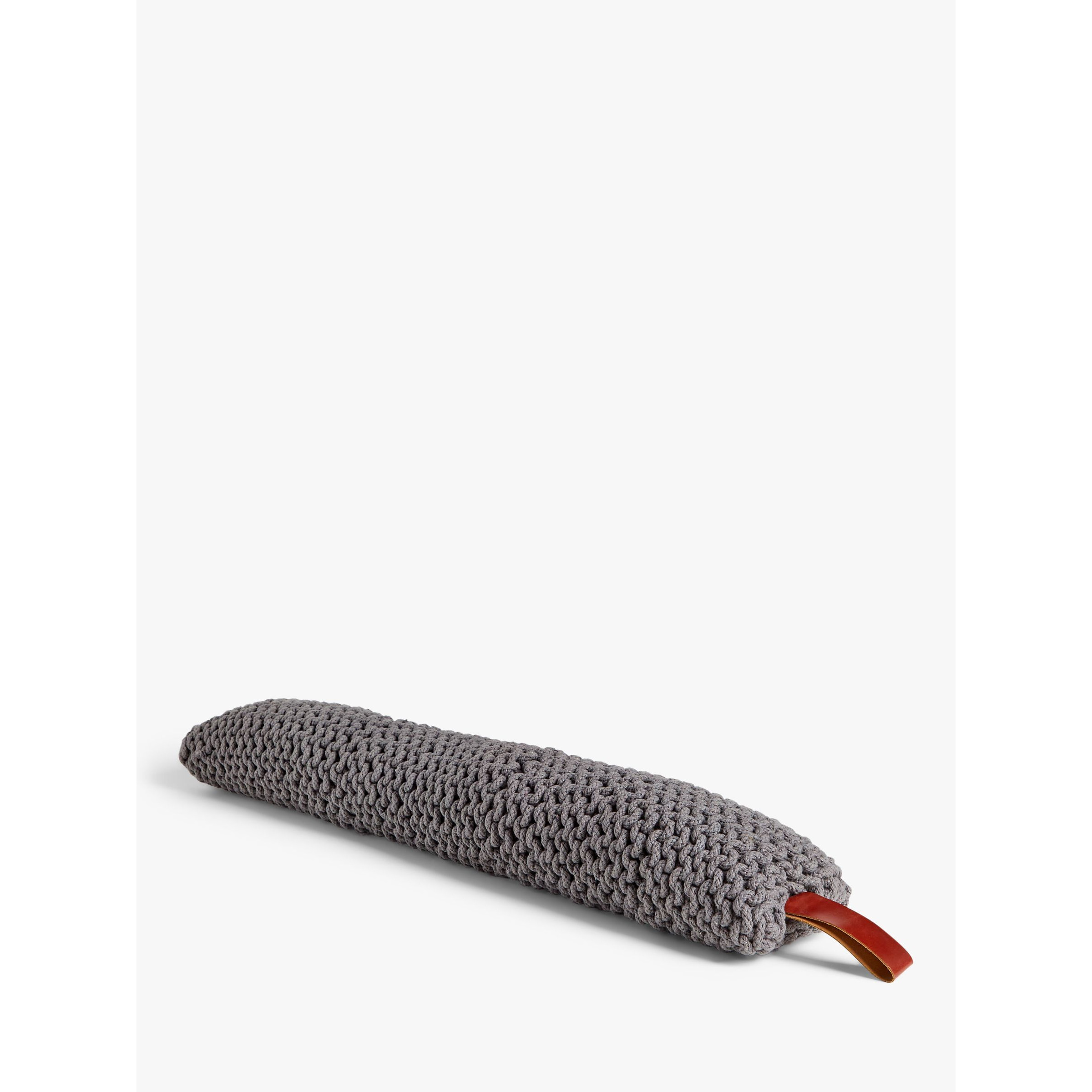 John Lewis Modern Country Chunky Knit Draught Excluder, Grey - image 1
