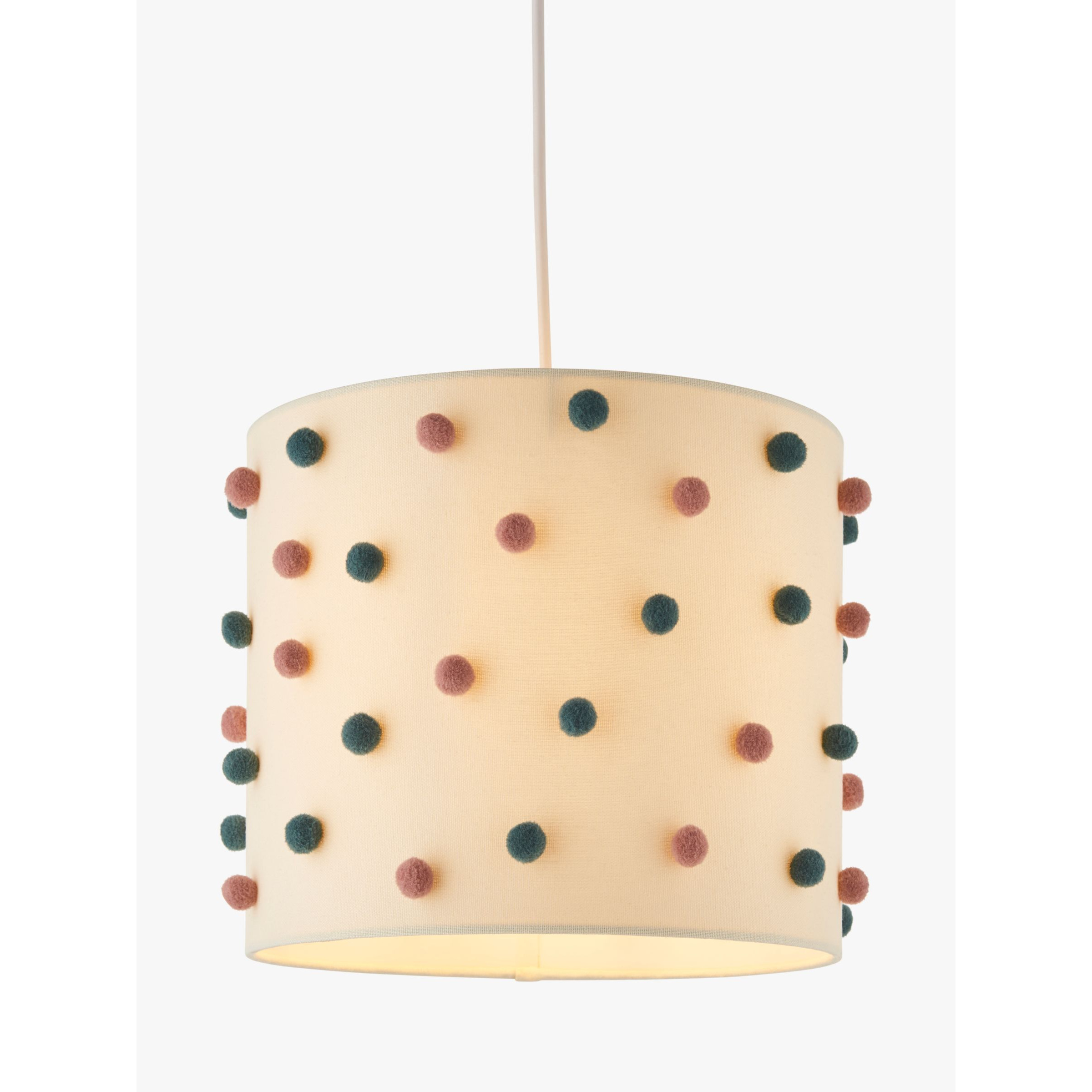 John Lewis Pom Pom Lamp & Ceiling Shade, Plaster - image 1
