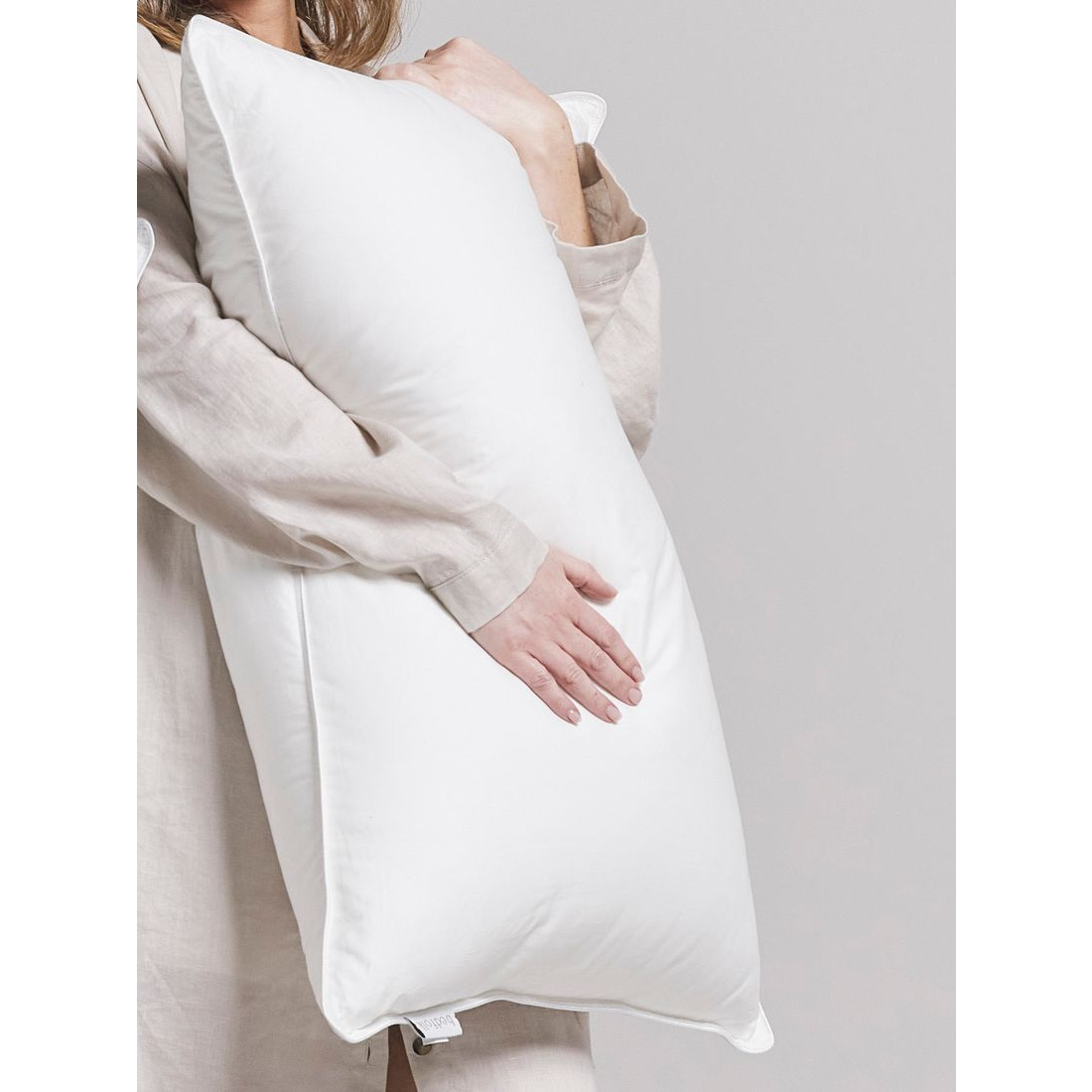 Bedfolk Recycled Duck Down Kingsize Pillow, Medium/Firm - image 1