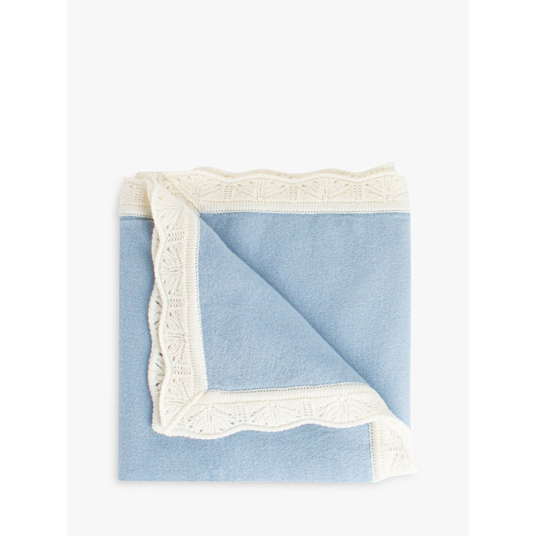 Trotters Baby Frill Trim Cashmere Blanket - image 1