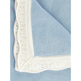Trotters Baby Frill Trim Cashmere Blanket - thumbnail 2