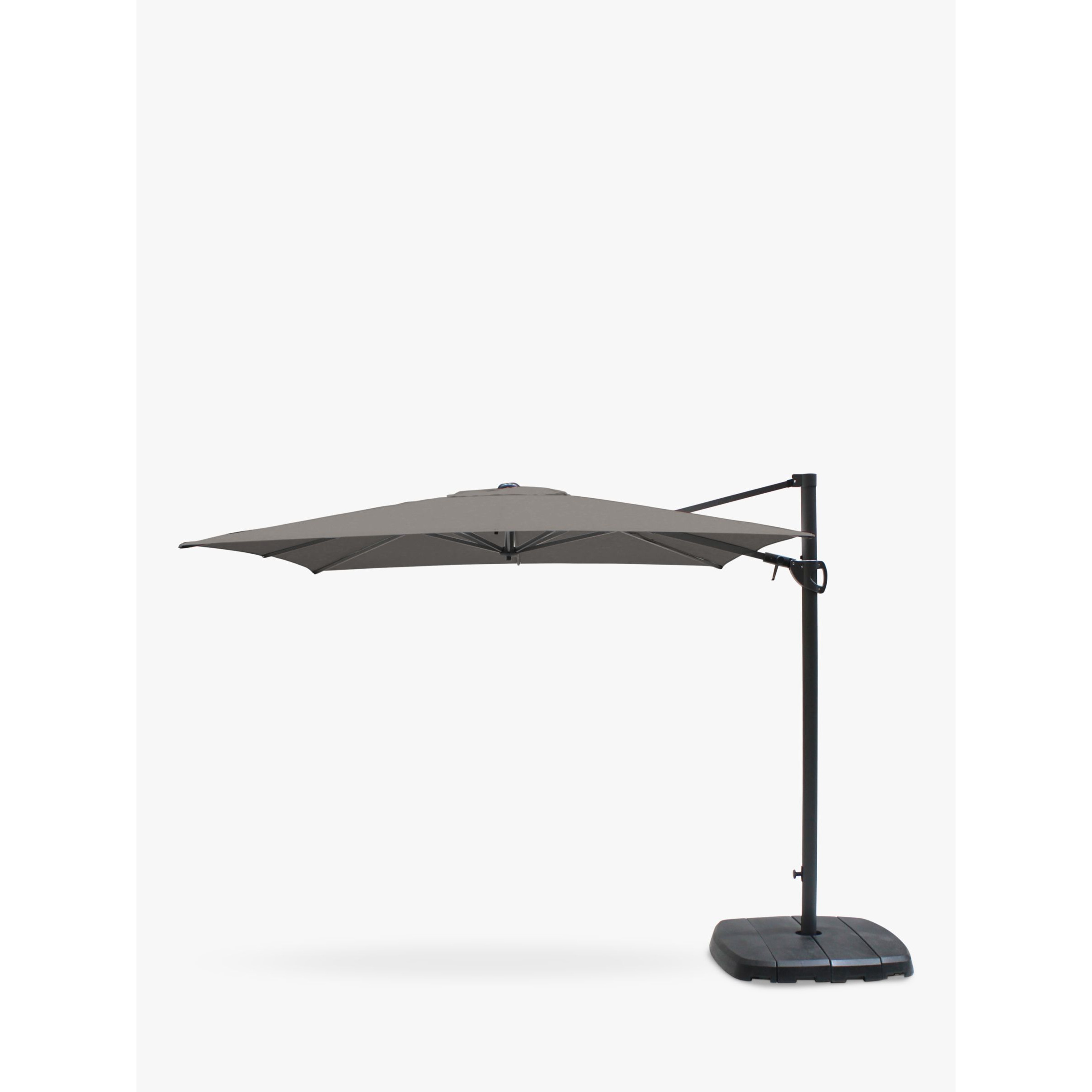 KETTLER Free Arm Square Garden Parasol with Base, 2.5m - image 1
