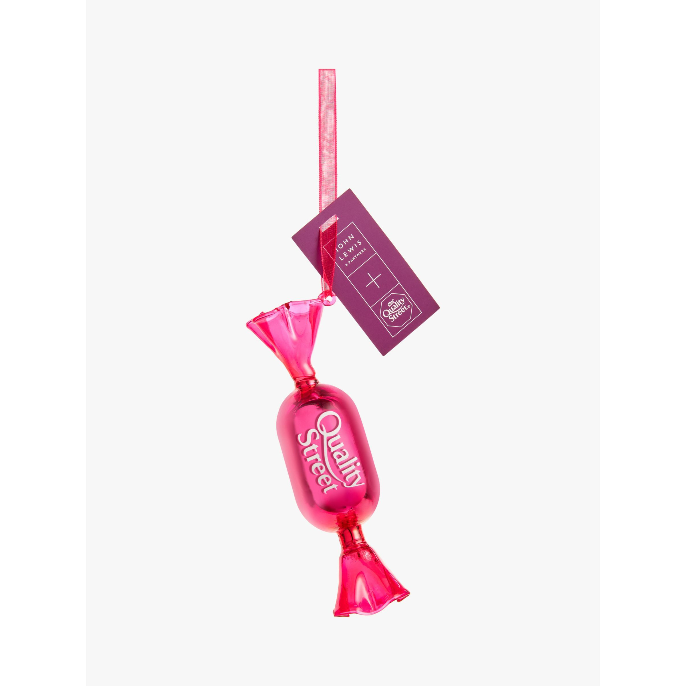 Quality Street Fudge Glass Bauble, Multi