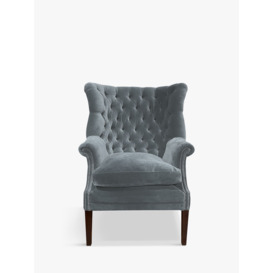 Tetrad Garrick Velvet Armchair, Dark Leg