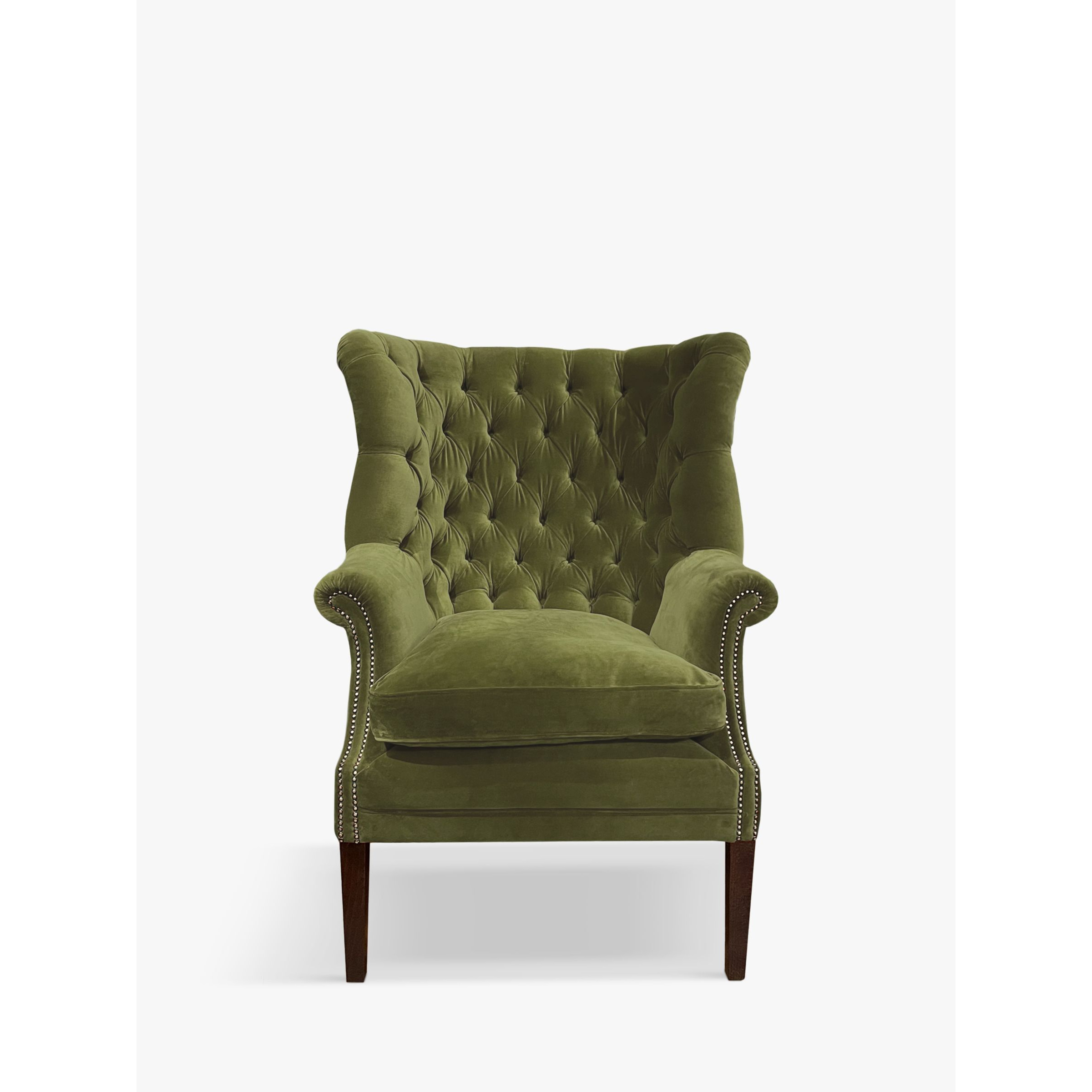 Tetrad Garrick Velvet Armchair, Dark Leg - image 1
