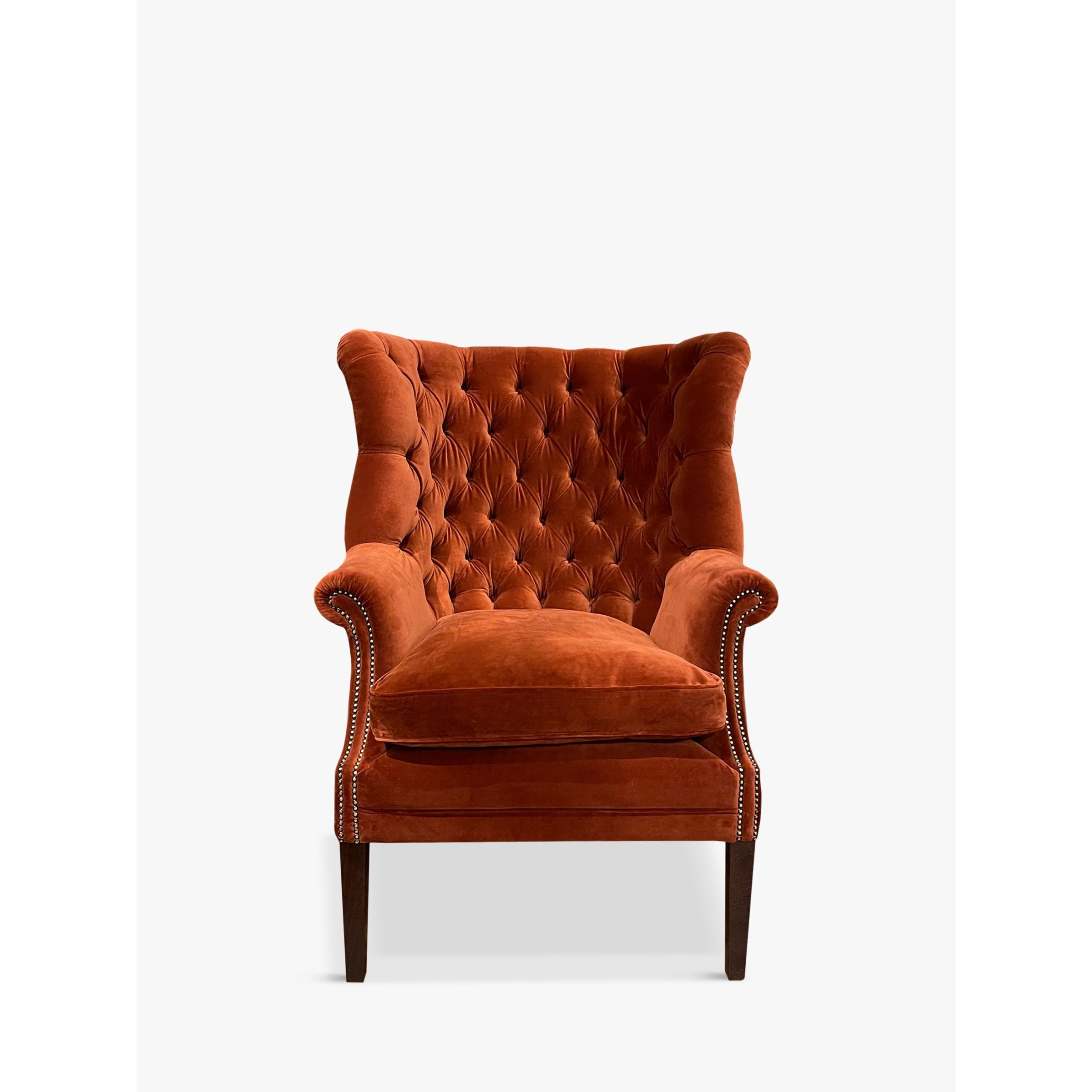 Tetrad Garrick Velvet Armchair, Dark Leg - image 1