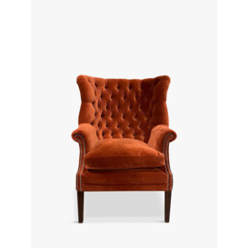 Tetrad Garrick Velvet Armchair, Dark Leg
