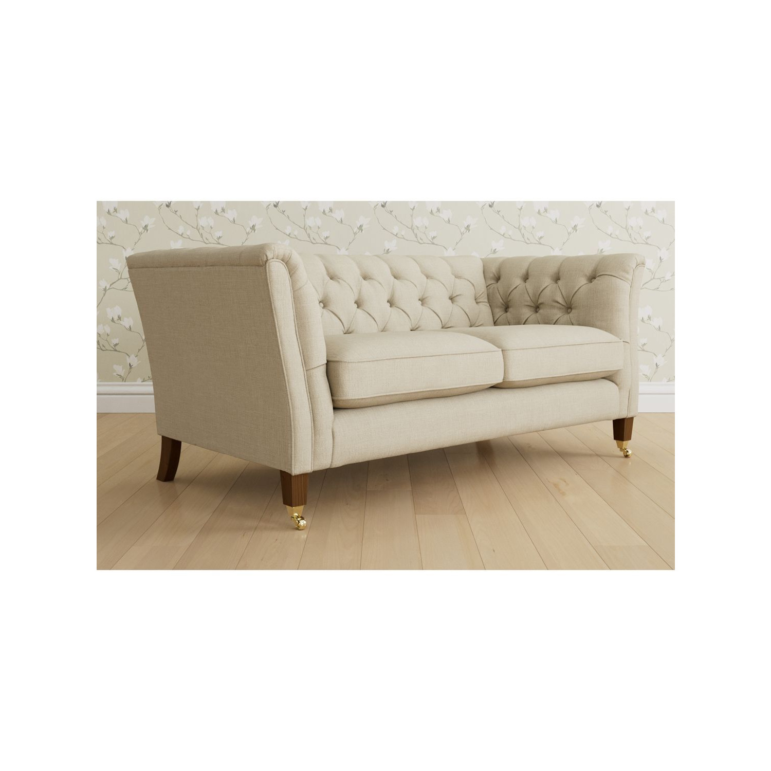 Laura Ashley Chatsworth Medium 2 Seater Sofa, Teak Leg - image 1