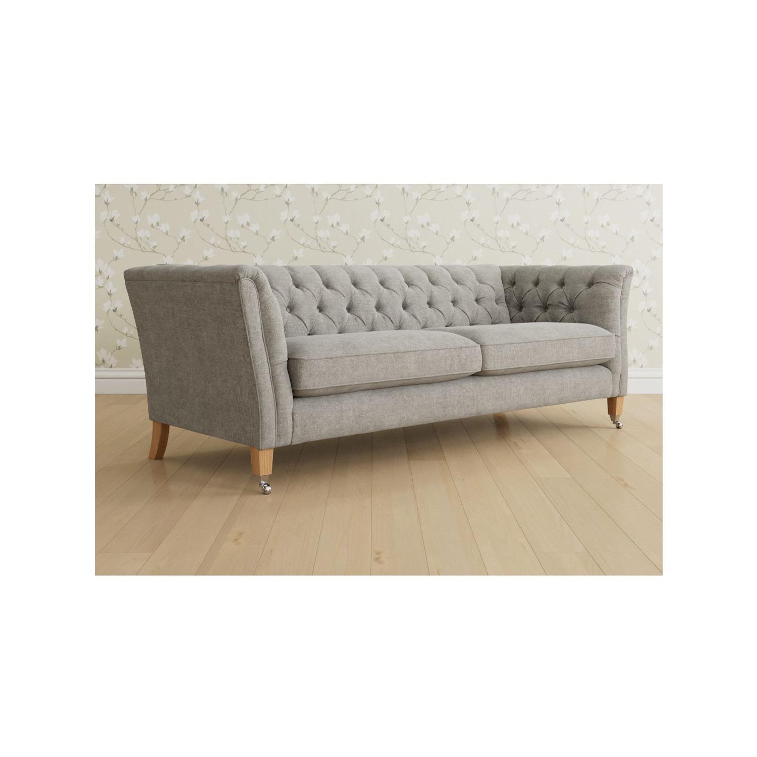 Laura Ashley Chatsworth Grand 4 Seater Sofa, Oak Leg - image 1