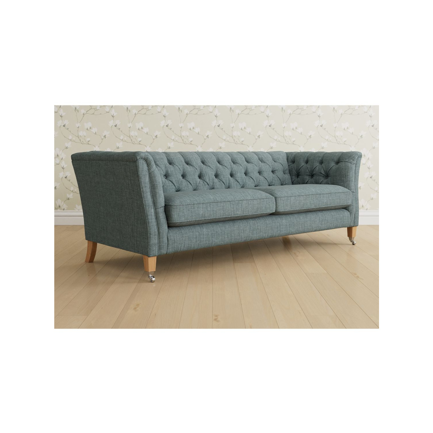 Laura Ashley Chatsworth Grand 4 Seater Sofa, Oak Leg - image 1