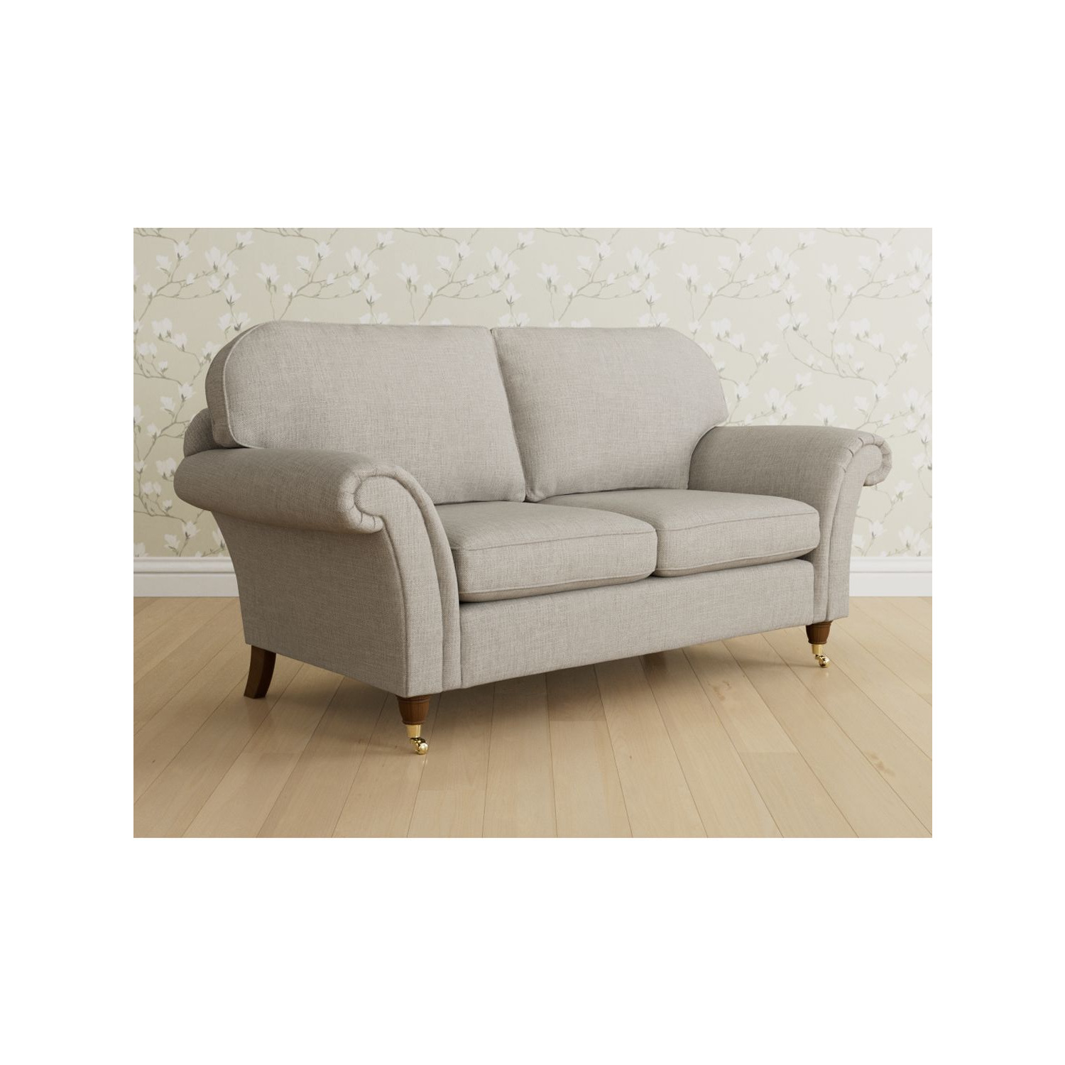 Laura Ashley Mortimer Medium 2 Seater Sofa, Teak Leg - image 1
