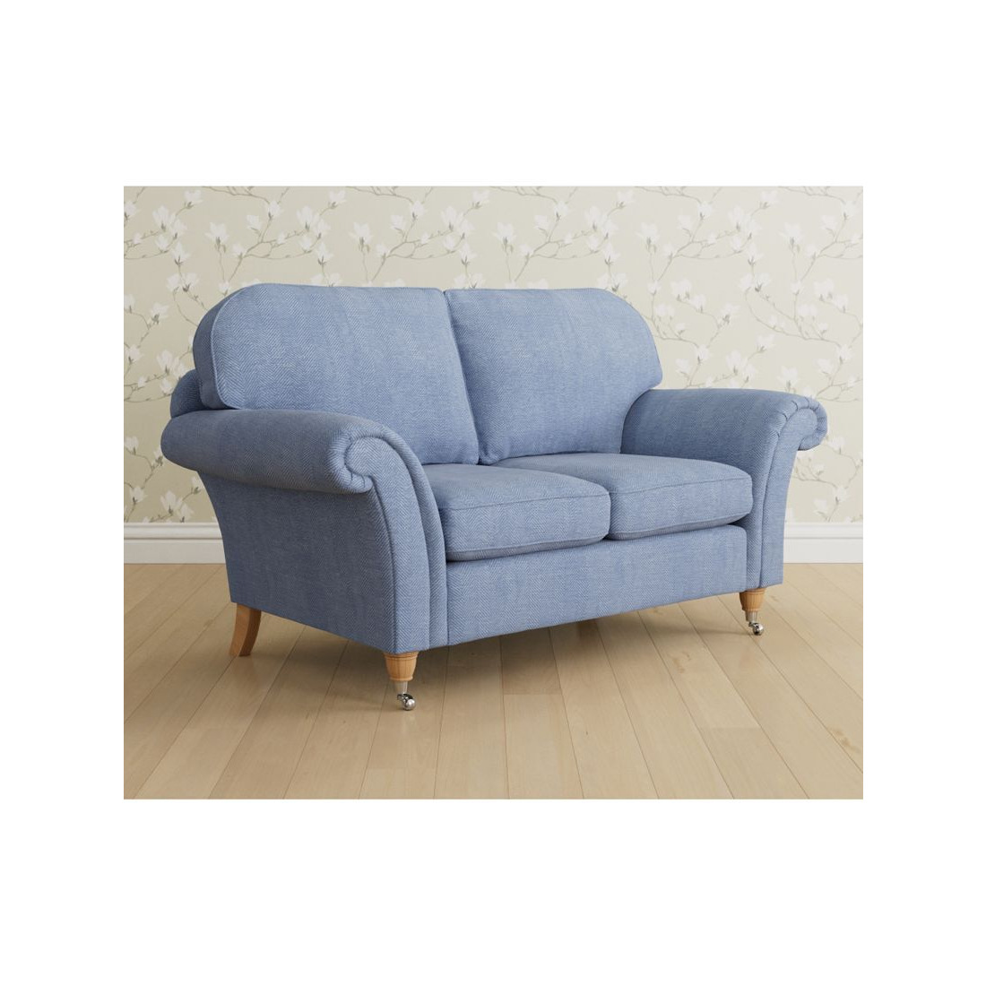 Laura Ashley Mortimer Small 2 Seater Sofa, Oak Leg - image 1