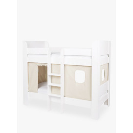 Great Little Trading Co Paddington Bunk Bed with Bed Curtain, White/Natural - thumbnail 1