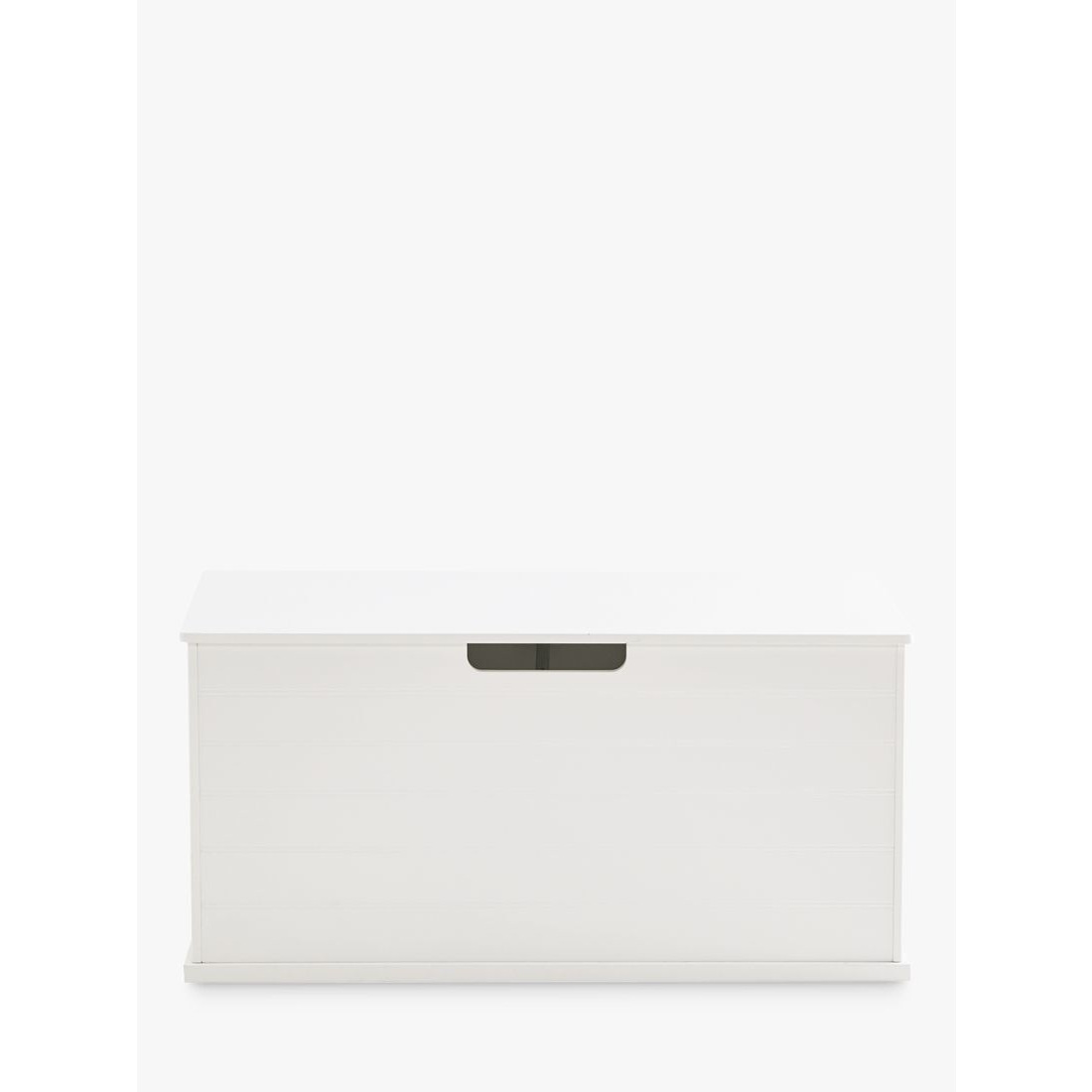 Great Little Trading Co Classic Toy Box with Cushion, White/Grey - image 1